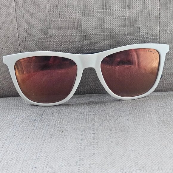 Polaroid Men Sunglasses Mirror Lenses White Frame PLD2049/s 55[]18 140 Eye Wear